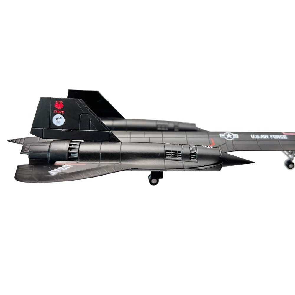 Macheta de avion Lockheed SR-71 „Blackbird” /  metal / 23 cm