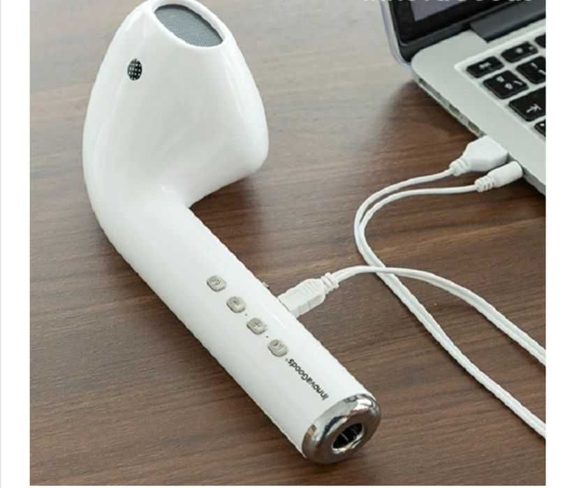 Difuzor wireless multifuncțional în formă de cască de telefon gigant.