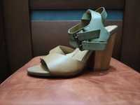 Sandale dama toc lemn 37
