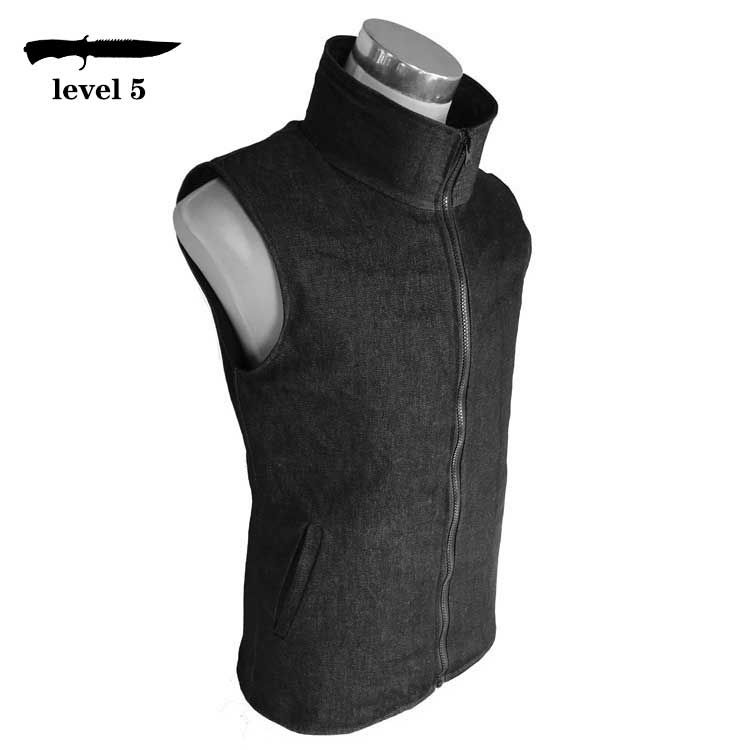 Vesta Protectie Anti-Injunghiere, cu Guler Inalt, One Size, Negru