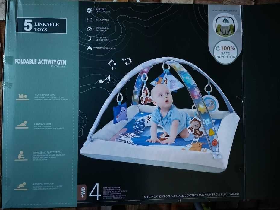 Бебешки шезлонг/люлка с подарък активна гимнастика