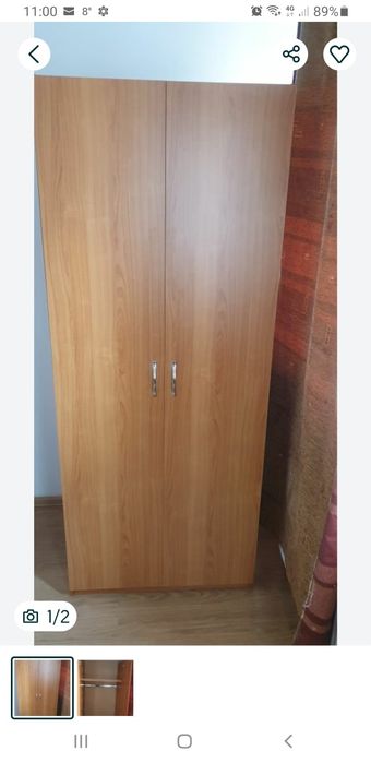 Șifonier 2 uși lungime 80 cm