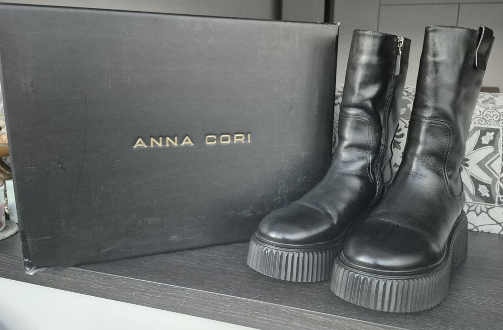 Cizme Anna Cori  din piele