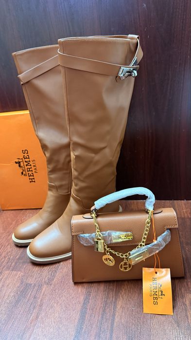 Сапоги в стиле hermes