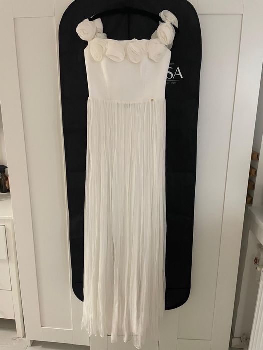 Rochie de mireasa, Marca Nisaa, material matase naturala, marimea 38