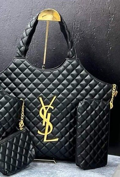 Geanta Ysl Maxy,logo metalic auriu,portofel simplu atasat, saculet