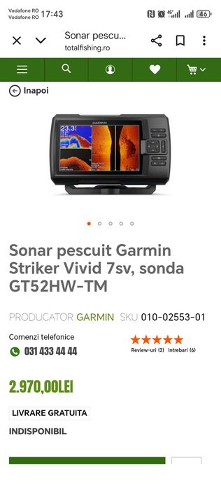 Sonar Garmin 7sv