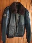 Geaca piele Aviator Castro M și Xl bărbati