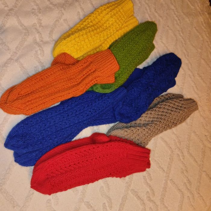 Вязаные носочки размеры разные