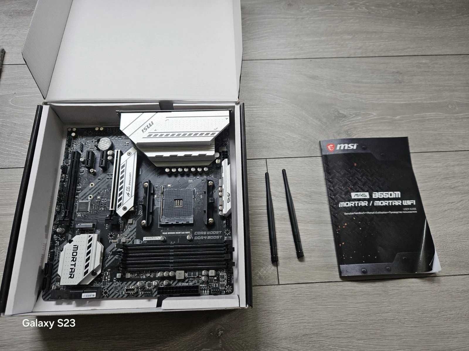 MSI MAG B550M Mortar WiFi + RYZEN 7 5700X 8-Core 4.6 GHz AM4