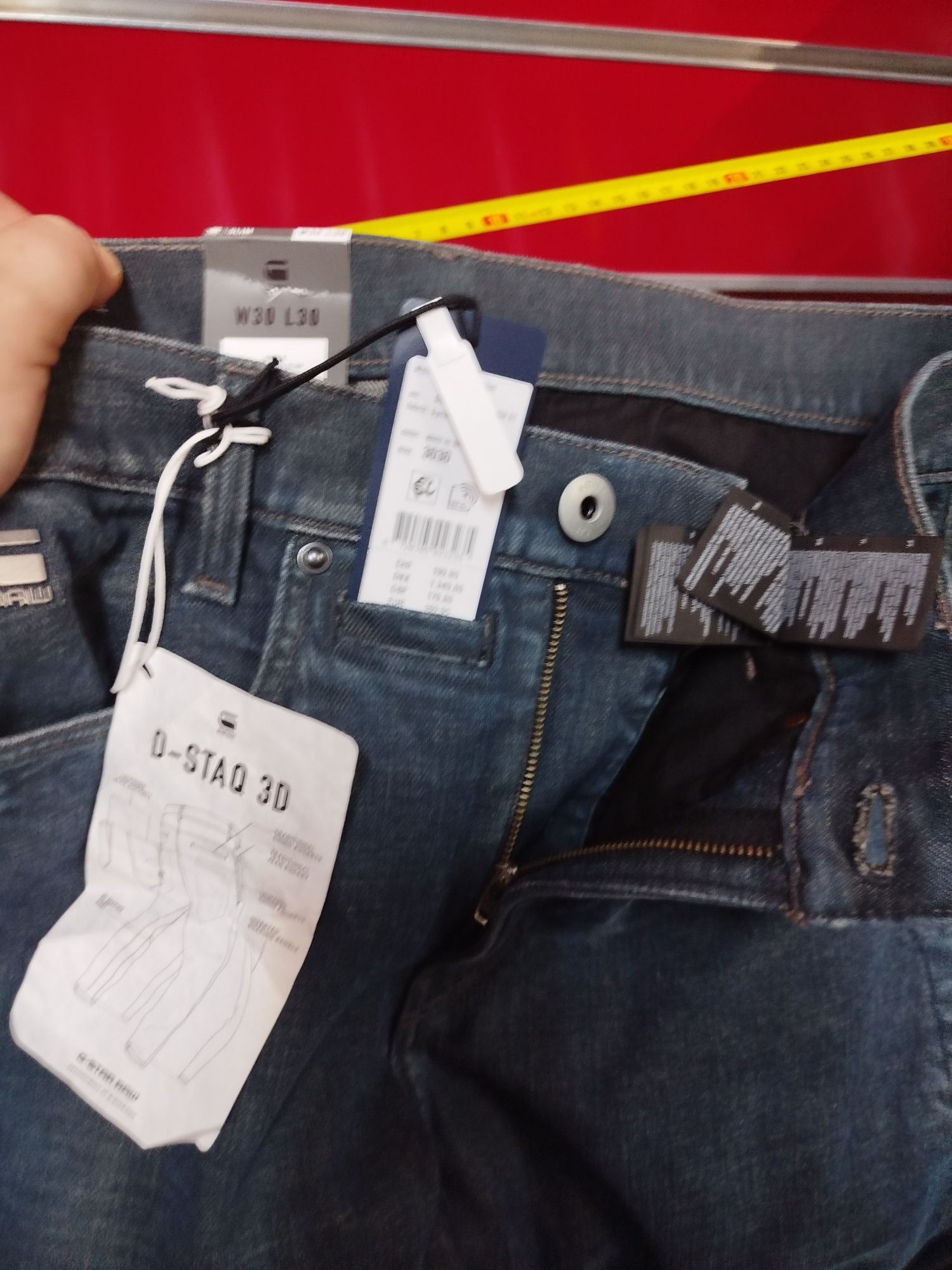 Оригинални дънки G-Star Raw D-Staq 3D Slim W30 W31 W32 W40 нови мъжки
