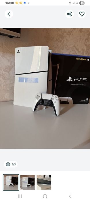 PS5 slim ideal yangi 1 TB hotira o'yinlar yozilgan 1 original djoystik