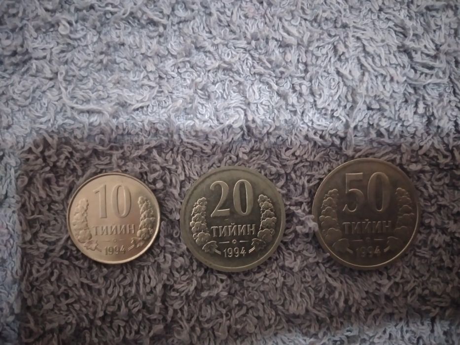 Меняю на сум купоны Убекистана достоинством 1, 3, 10, 500, 5000,.