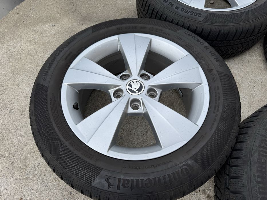 Джанти Skoda 16” 5x112 оригинали Шкода 5х112 16 цола със зимни гуми