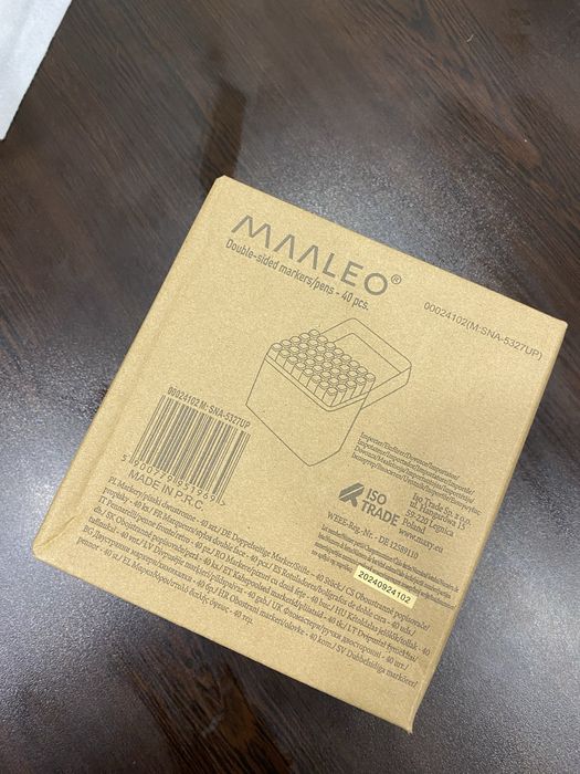 Двустранни алкохолни маркери – 40, 80 бр. MAALEO, флумастери