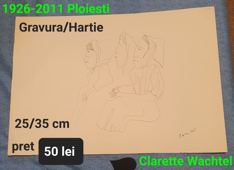 Gravura pe hartie
