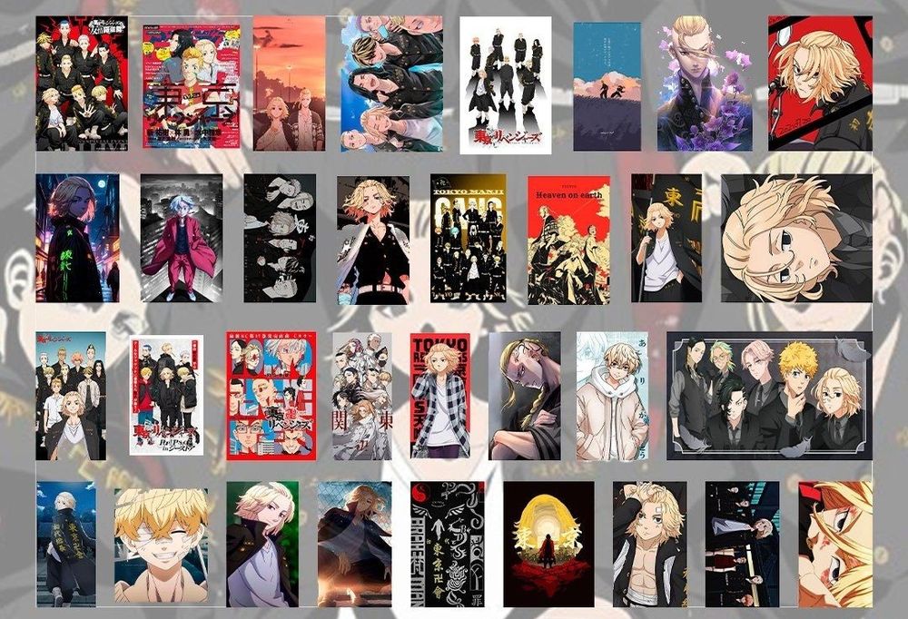 Stickerlar anime Naruto,Bleach,Jujutsu kaisen,Demon slayer,Attack on