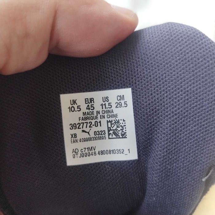 маратонки PUMA 45-29,5см.
