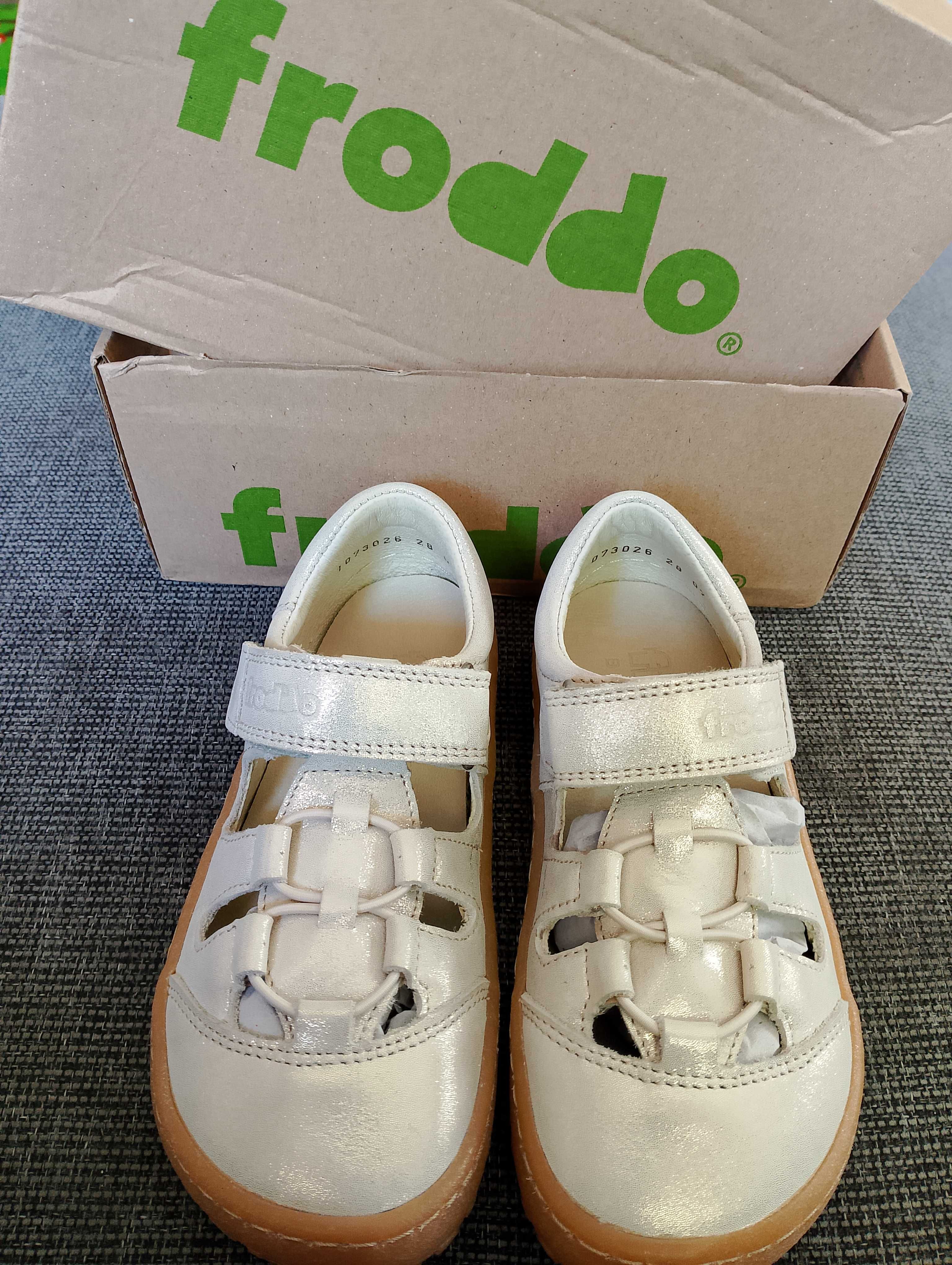 Нови боси сандали Froddo barefoot gold shine 28 номер