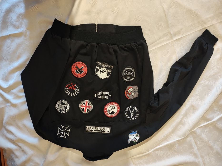 Geaca bomber dama , skinhead / punk L