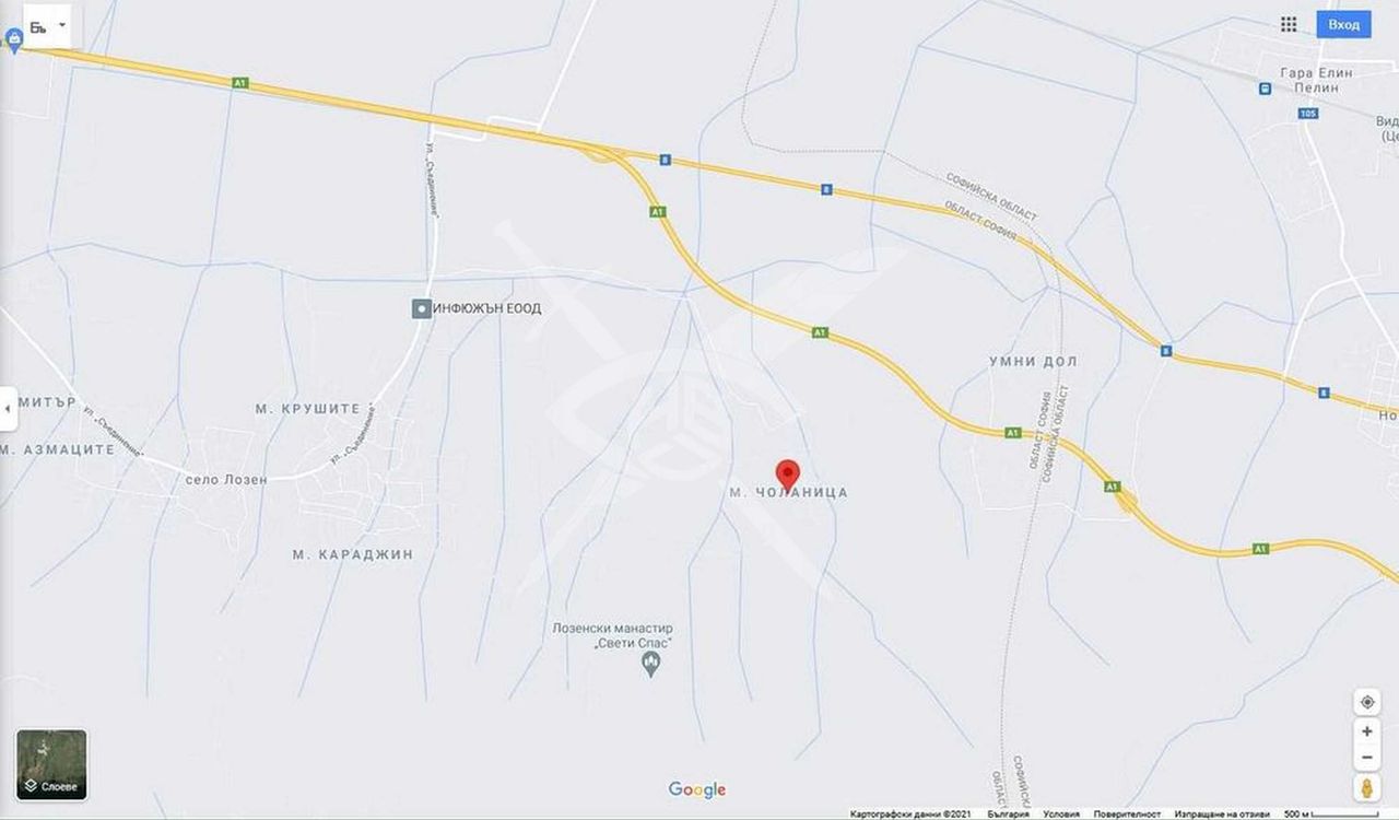 Продава се Парцел в с. Лозен, Област София-град - 1160 кв.м за 47 €/кв.м - Снимка #3