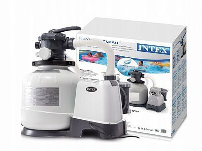 Песочный фильтр-насос для бассейна 10500 л.час intex 26648