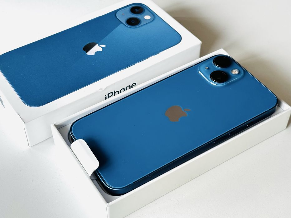 НОВ! Iphone 13 128GB Blue 100% Батерия! Гаранция 6 месеца