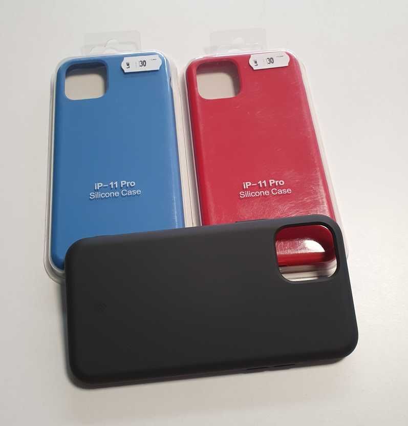 Husa iphone 11 Pro -silicon cu interior catifelat-