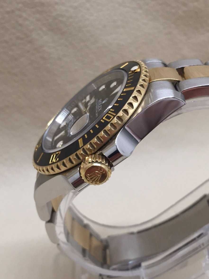 Rolex Submariner Gold/Silver-Black  Automatic & Luxury Edition 41 mm