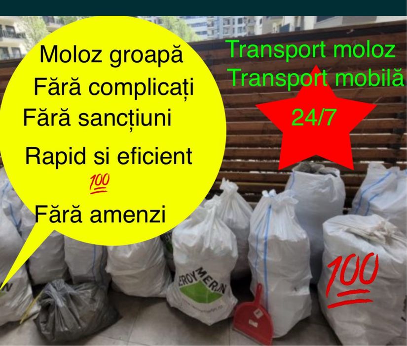 Debarasez moloz mobila deseuri constructii debarasam orice