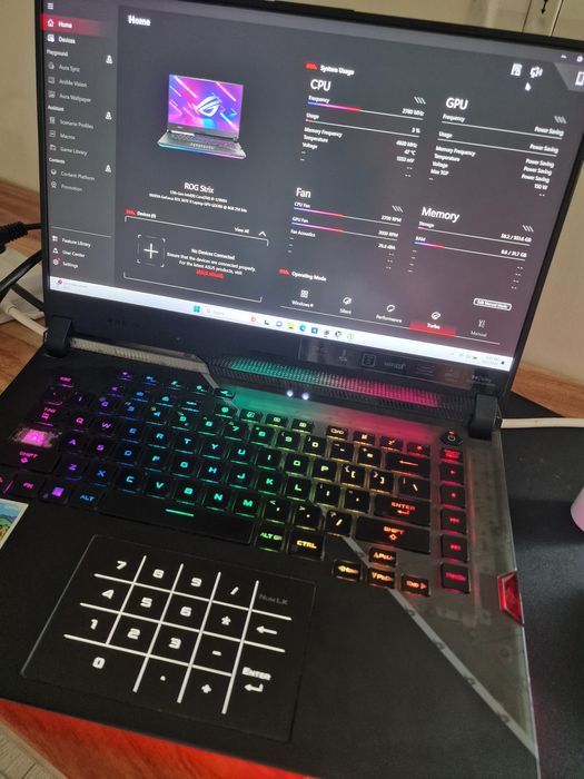 Laptop Asus ROG Strix G15 intel i9 RTX 3070