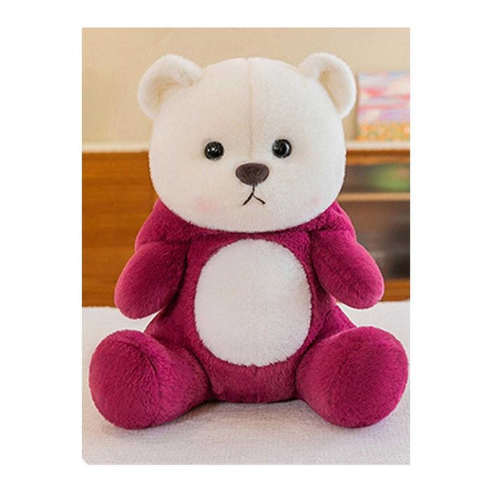 Urs de plus cu gluga si plapuma 45 cm