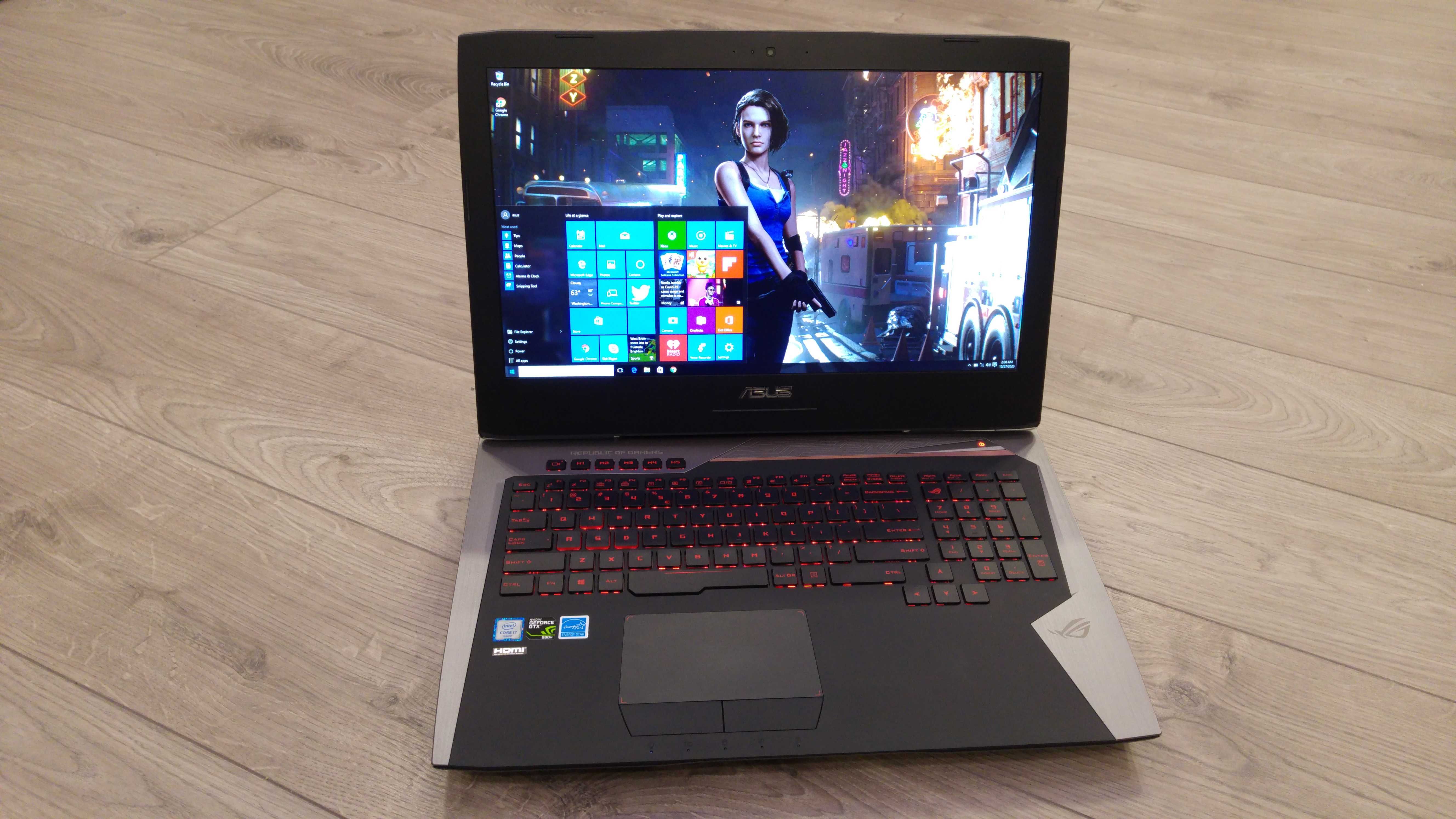 Laptop gaming Asus ROG intel core i7-, video 6 gb nvidia , 17,3 inch