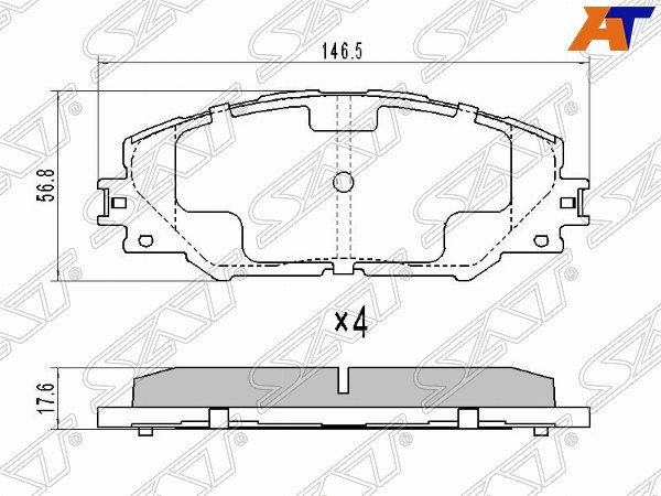 Колодки тормозные Toyota Auris