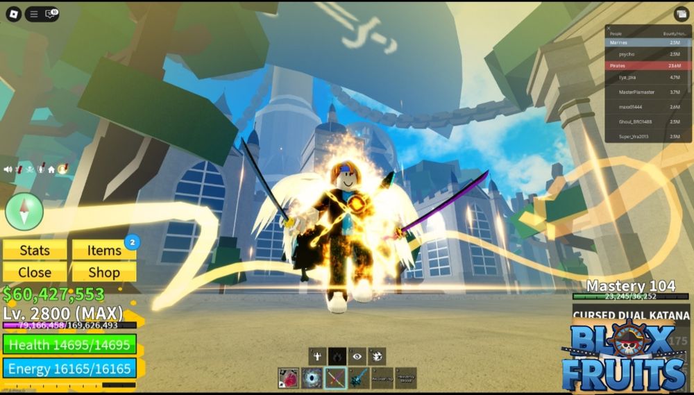 Продаю аккаунт Блокс фрукт