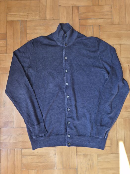 Cardigan artizanal bărbătesc Filippo De Laurentiis, Lână Merino - 50