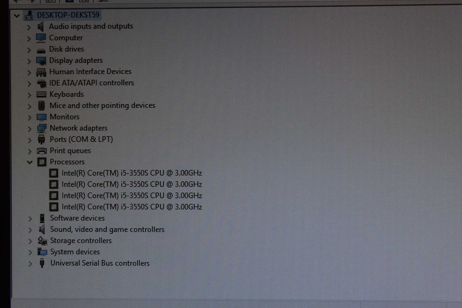 Настолен компютър - i5-3550S/ RAM 8GB/ HDD 500GB