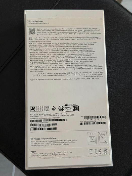 Iphone 16 pro Max 512gb Desert titanium