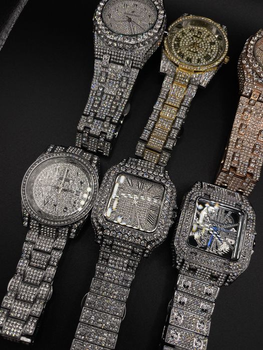 Cartier, Rolex и AP Диамантени Часовници с камъни Мойсанит