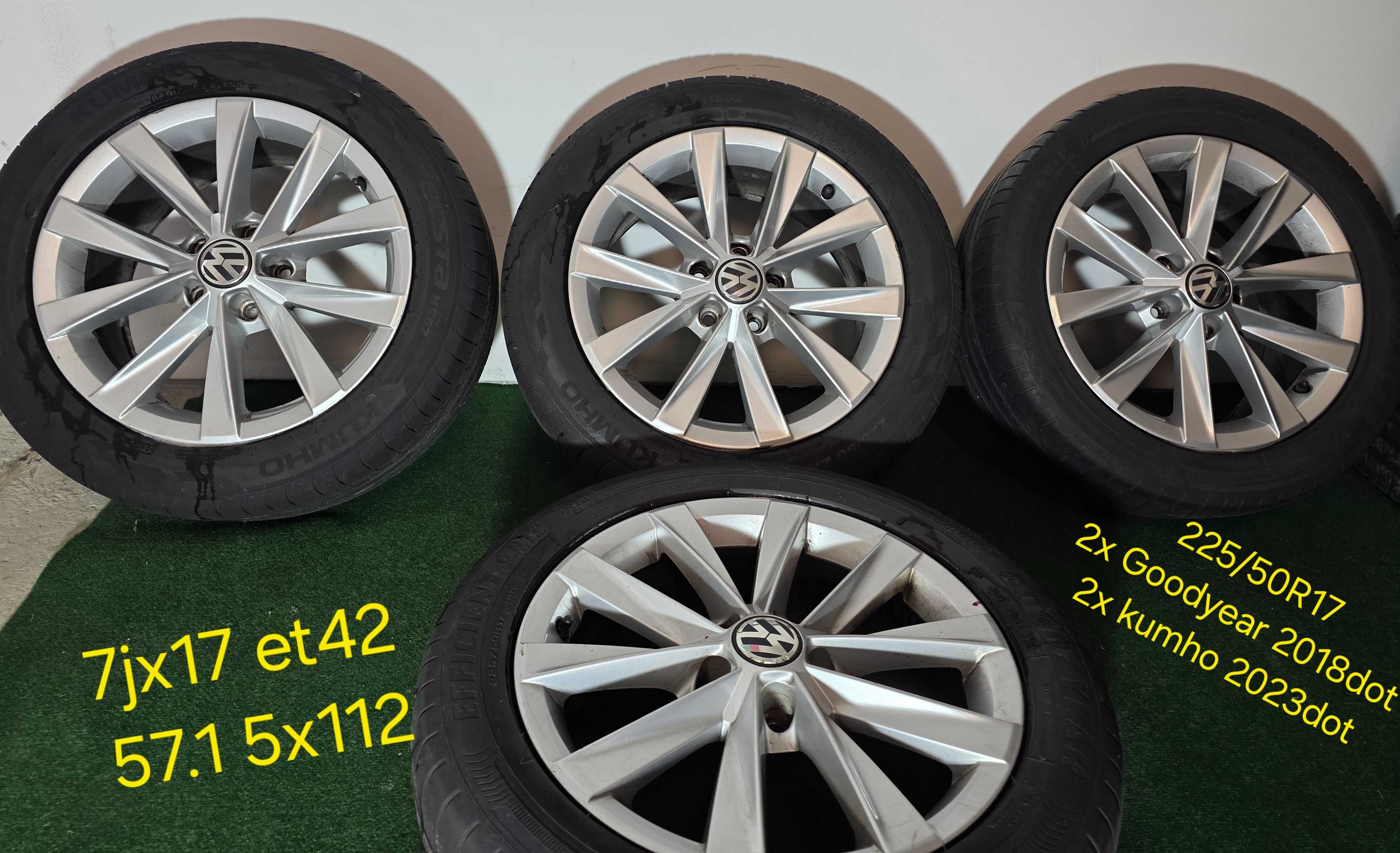 17 цола Оригинални фолксваген джанти 5х112 Caddy/Touran/Golf 8/Passat