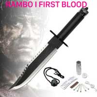 ловен нож тактически RAMBO I FIRST BLOOD първа кръв+комплект оцеляване