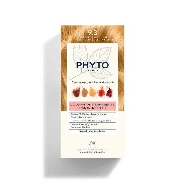 боя PHYTO 9.3 Много светло златисто русо Без амоняк. НОВИ
