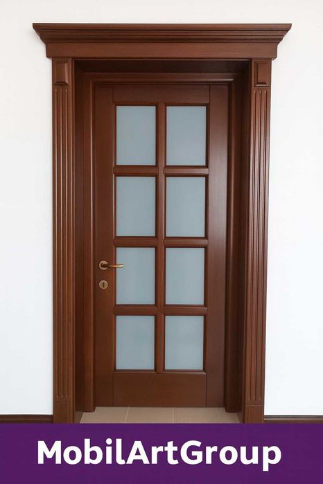 Uși de interior din lemn masiv de tei – producător local Târgu Neamț