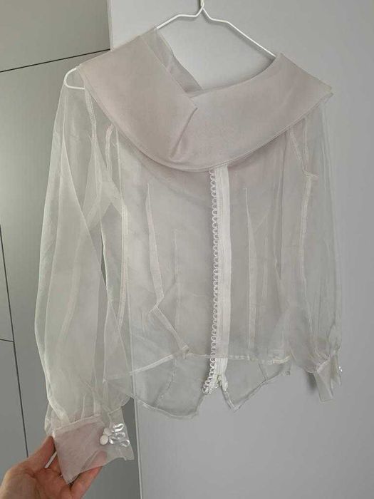 Rochie alba din doua piese