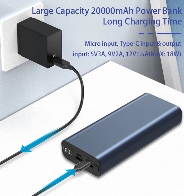 Висок клас Външна батерия РЕАЛНИ 20 000mah 5А бързо зарядно power bank