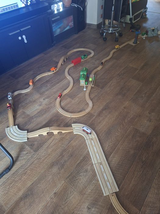 Дървено влакче детско