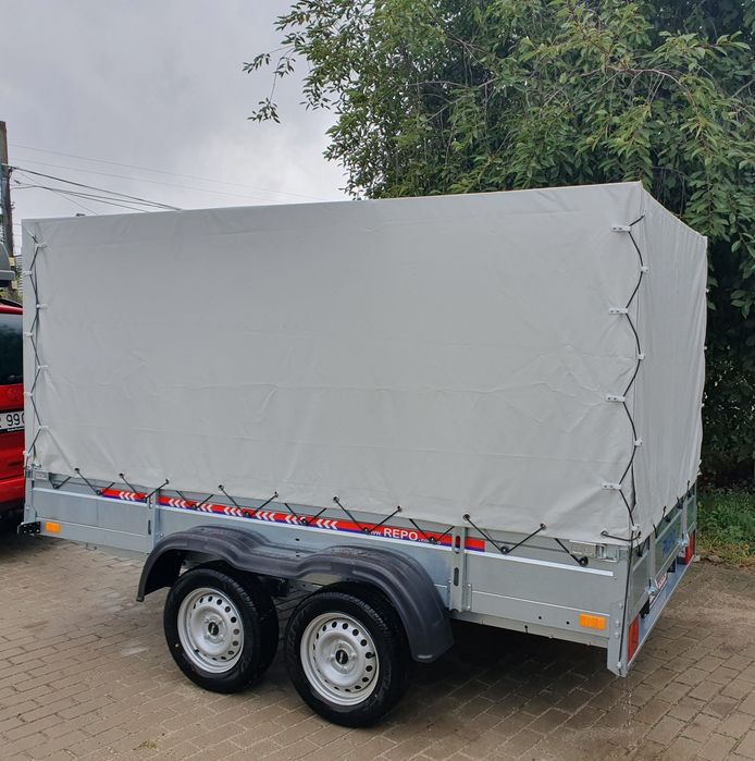 Remorca Repo QED cu Prelata L3x1l,6xh1,5m 750kg