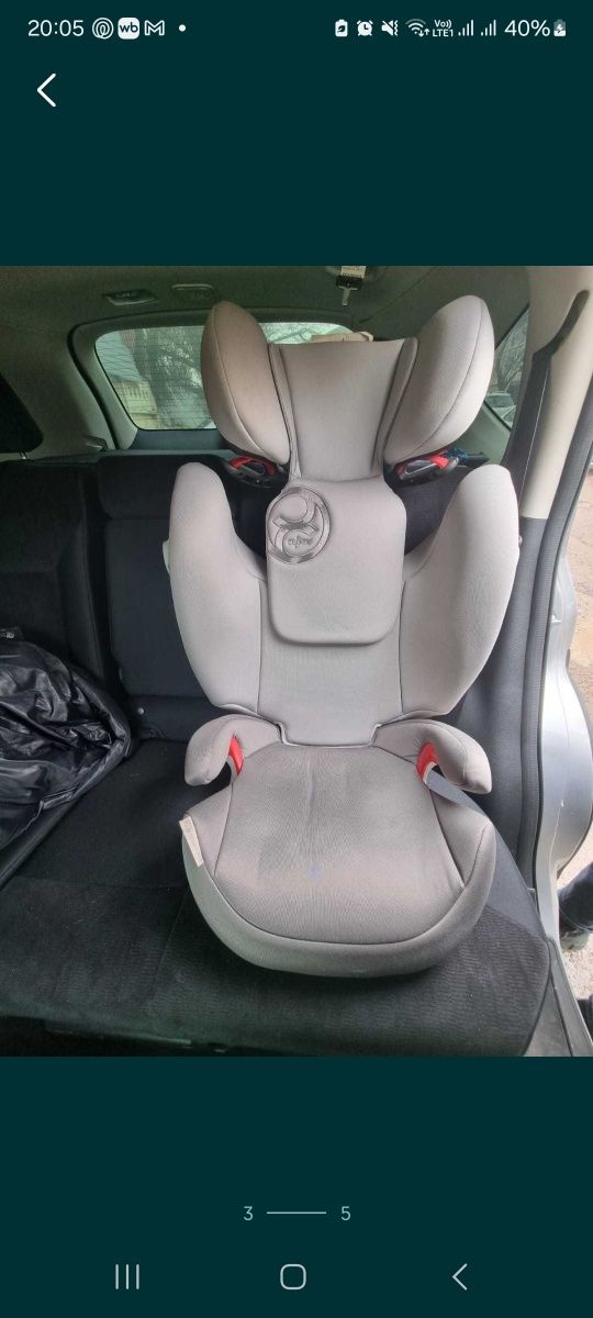 Детское автокресло Cybex Solution M-Fix, группа 2-3, для 15-36 кг.