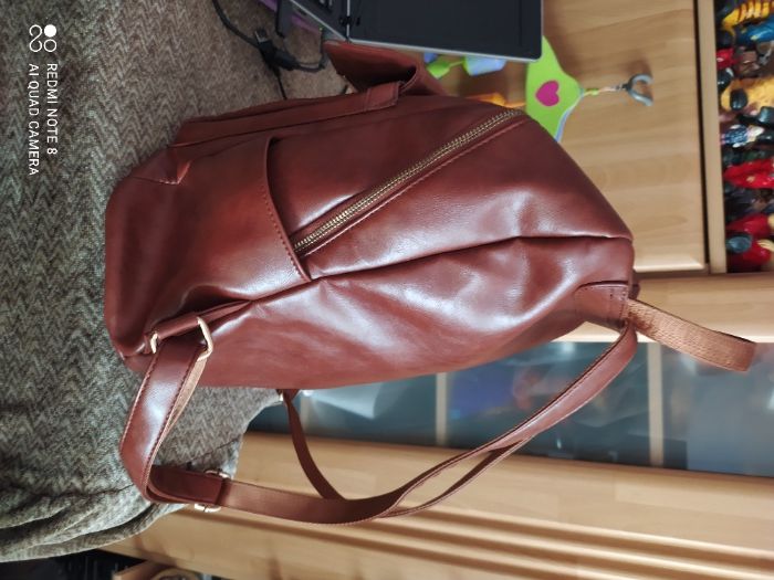 Rucsac  coofit  maro si geanta PIMKIE