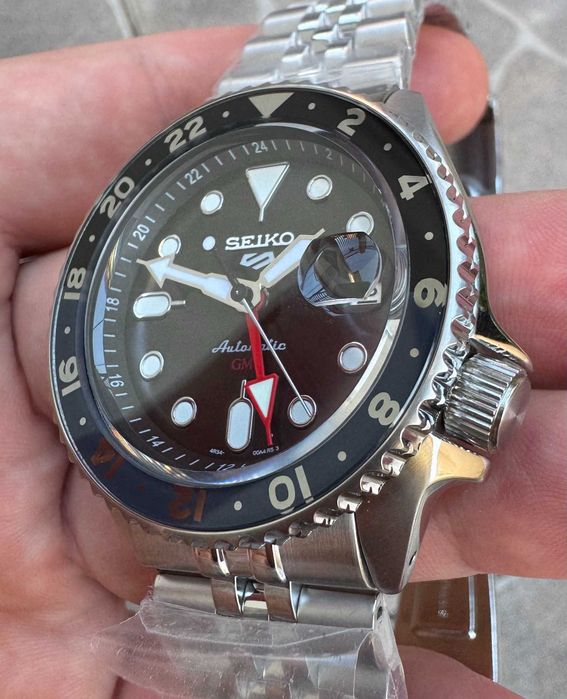 Seiko 5 Sports 42mm Black SSK001 SKX007 Automat GMT Jubilee